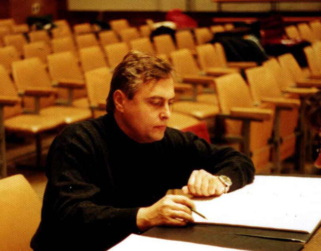 Vladimir Sheiko, 1999,  Big Concert Recording Studio, before recording 