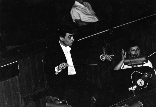 1988, conductor Vladimir Sheiko, during the rehearsal