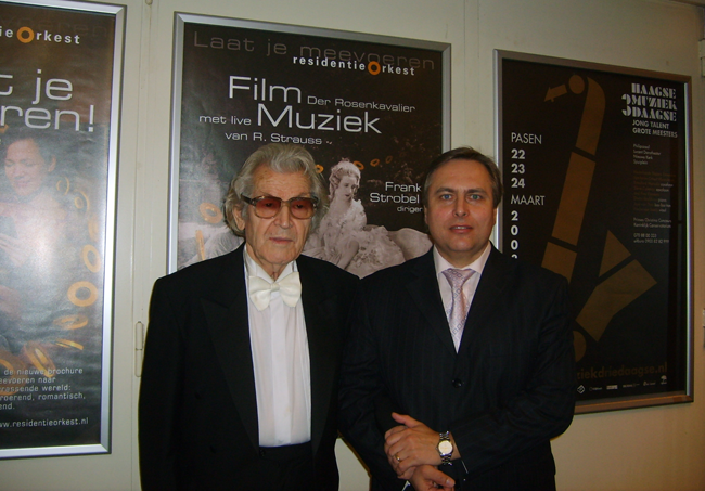 Vladimir Sheiko with conductor Fuat Mansurov (Russia)
