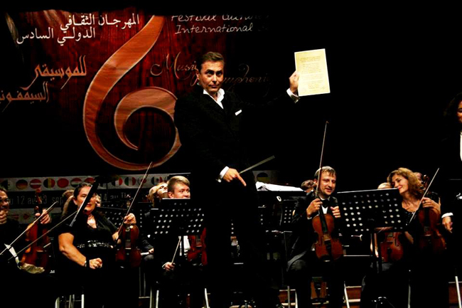 Algeria. VI International Festival of Symphonic Music. During the concert.